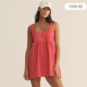NWT Daily Practice Sleeveless Split-Neck Mini Dress
